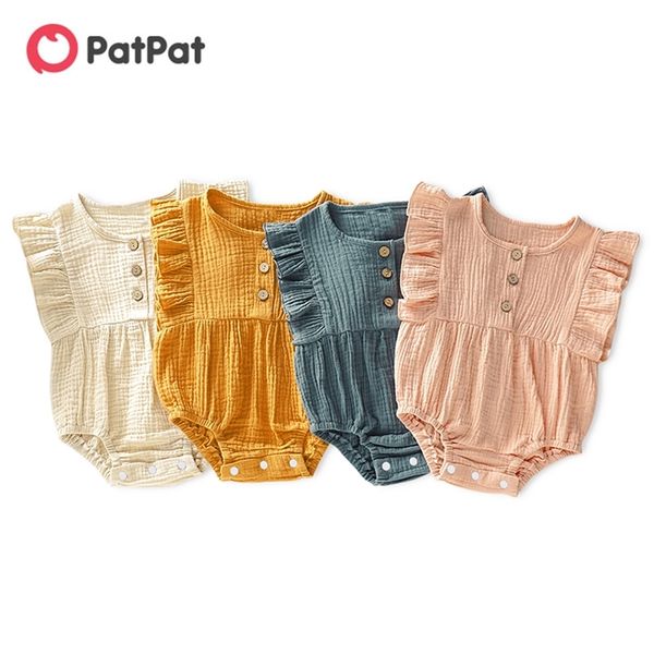 

baby ruffled solid sleeveless bodysuit 210528, Blue