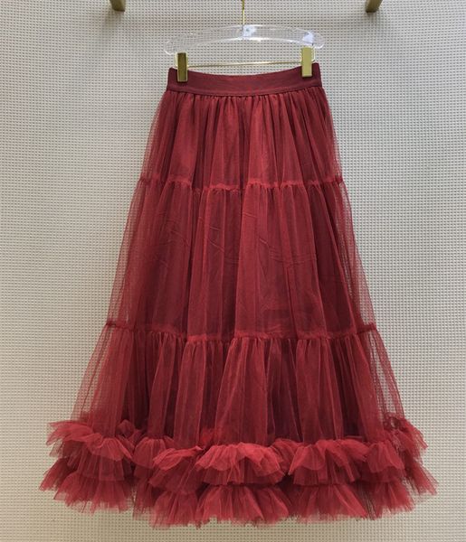 

skirts 2021 autumn sweet female designer high-quality elegant skirt c390, Black