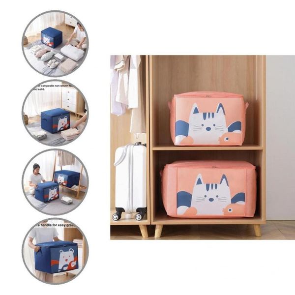 

storage bags unique clothes organizer lightweight moisture-proof stretchy waterproof cartoon pattern bag