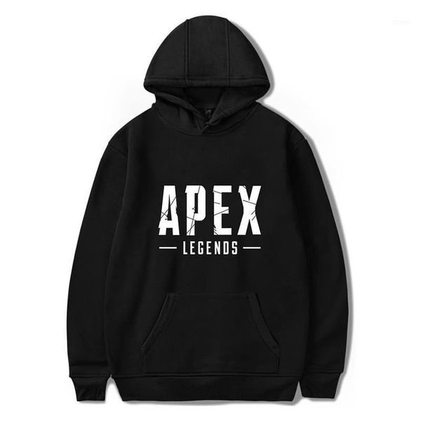 

men's hoodies & sweatshirts letter print 2d hoodie apex legends harajuku boys girls sweatshirt spring jackets daily casual street fashi, Black