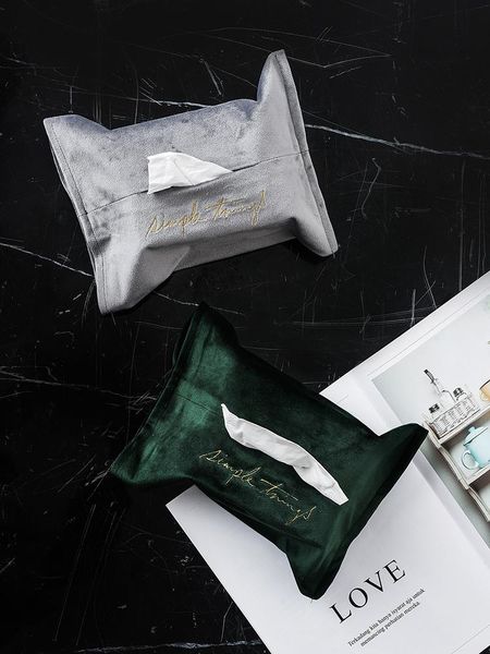 

tissue boxes & napkins simple leather box letter printing wipes container soft napkin holder home kitchen paper car bb50zj