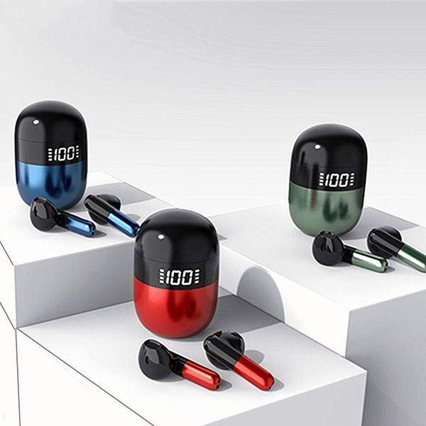 

pill design j28 tws earphone bluetooth headset waterproof deep bass earbuds true wireless stereo headphone dhl