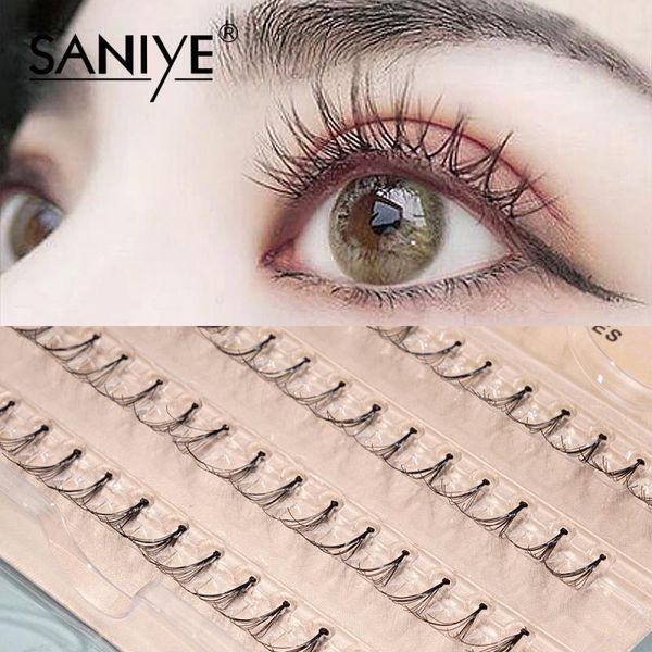 

false eyelashes professional makeup individual cluster grafting fake eyelash extension bunche