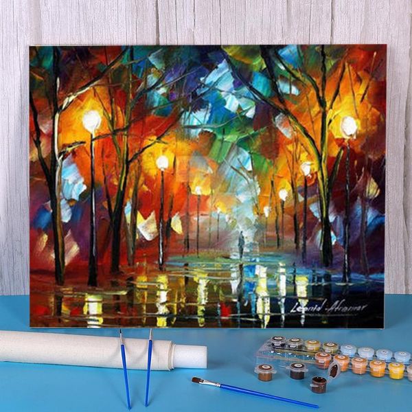

paintings colder day diy paint by numbers kit acrylic paints 40*50 canvas painting decorative for kids wall handiwork