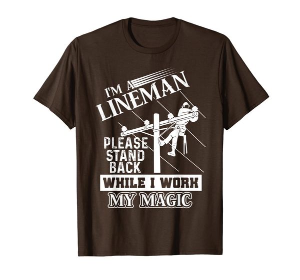 

lineman - i'm a lineman t-shirt, White;black