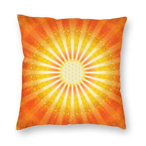 

cushion/decorative pillow flower of life mandala spiritual cushion cover harmony and balance sacred throw case for car pillowcase home decor