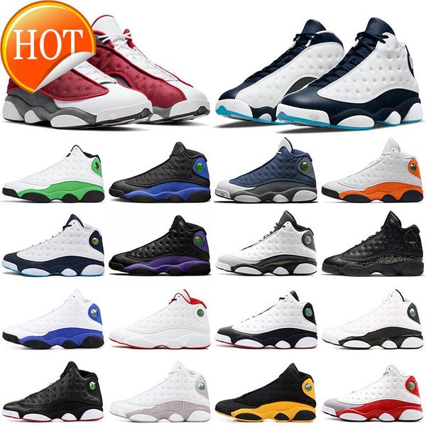 

jumpman 13s 13 men basketball shoes dark powder blue court purple red flint black bat aurora green mens women outdoor sports trainers u