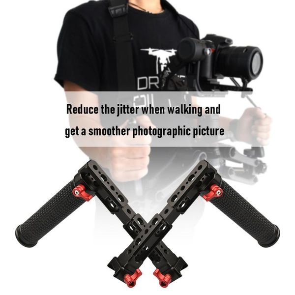 

handheld gimbal stabilizer mini tripod aluminum alloy dual handle grip for dji rsc 2 rs accessories stabilizers