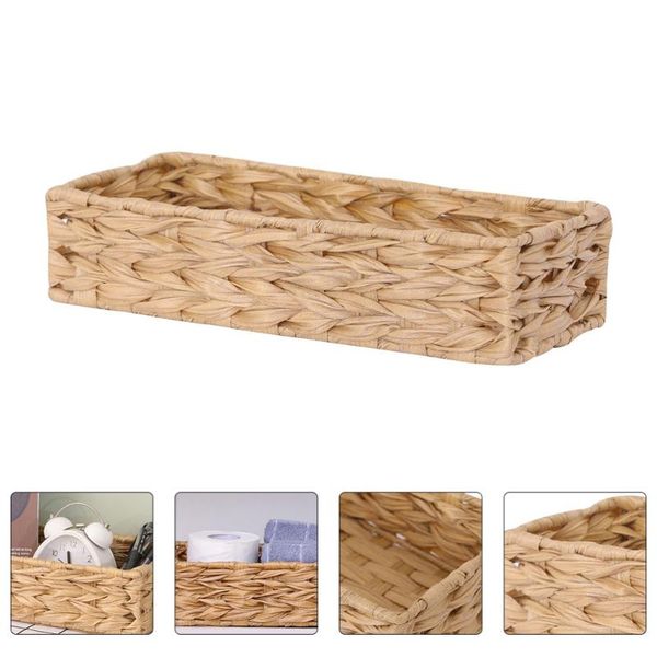 

storage baskets 1pc simple woven basket multi-purpose organizing household