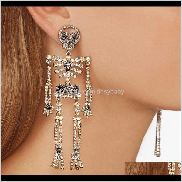 

& chandelier delivery 2021 woman designer diamond dangle drop errings halloween big earrings luxury trendy jewelry hip hop fashion charms bl, Silver