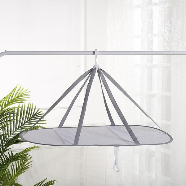 

household green material drying basket foldable clothes net to protect from deformation durable strong bearing capacity laundry storage & or