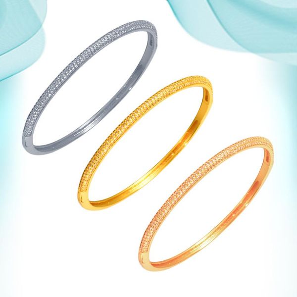 

bangle african spain dubai personalised friendship wholesale women's jewelry full stone copper hand bracelets, Black