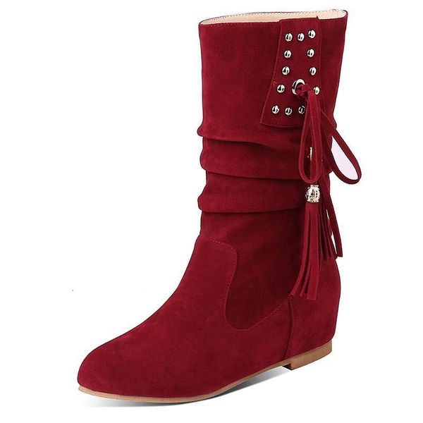 

boots oversized simple woman winter women shoes botas y543, Black