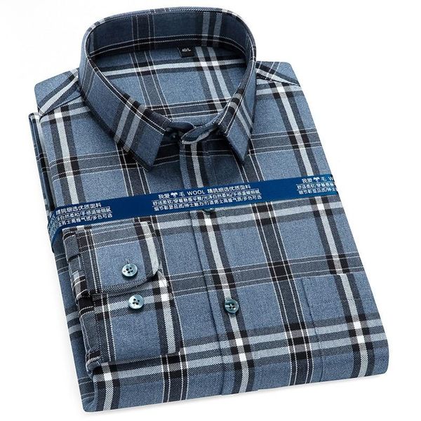 

men's dress shirts 2021 pure color business button up shirt autumn winter plaid long sleeve for men, White;black