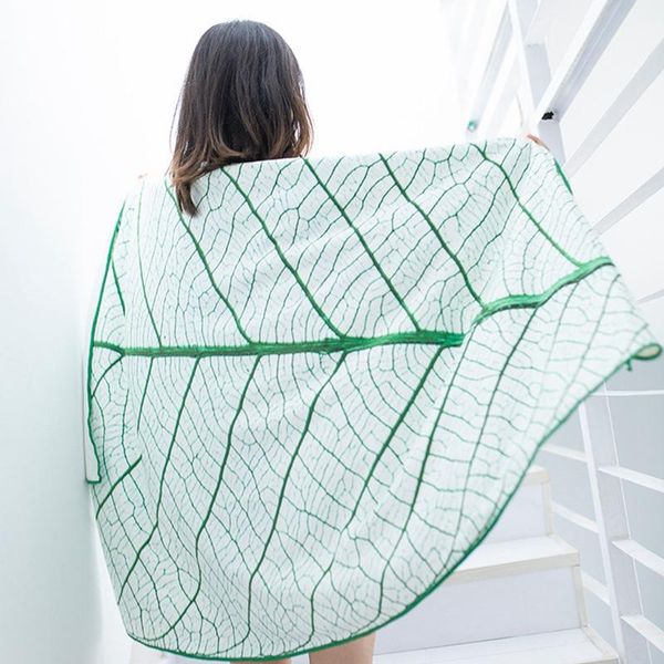 

towel 200*100cm 109*55cm design beach 150cm vinegar ester fiber microfiber leaf shape large picnic toallas de ducha