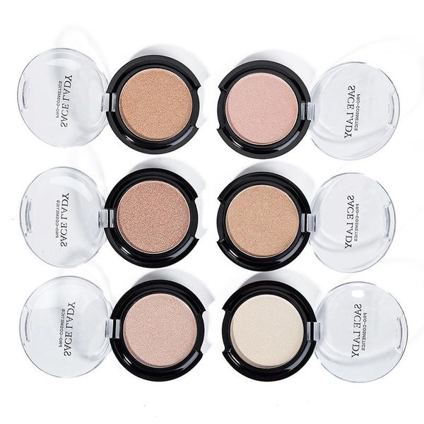 

blush 1 pcs shining smooth makeup face contour pink orange blusher sno88