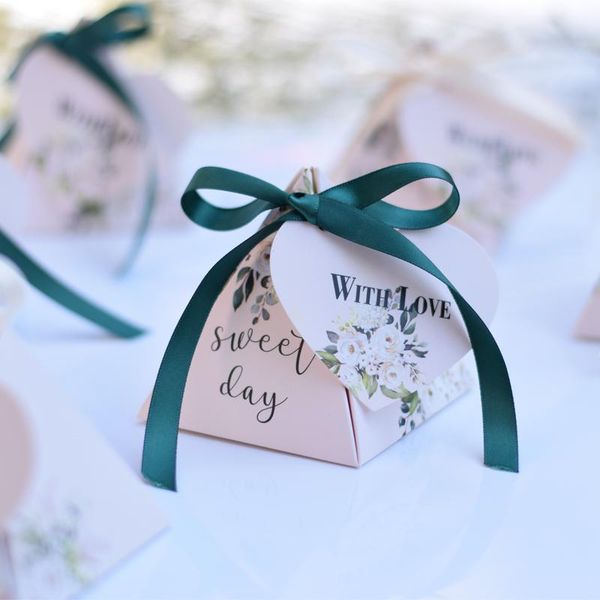 

gift wrap box triangular pyramid small boxes for baby shower candy packaging bags wedding favor paper party supplies
