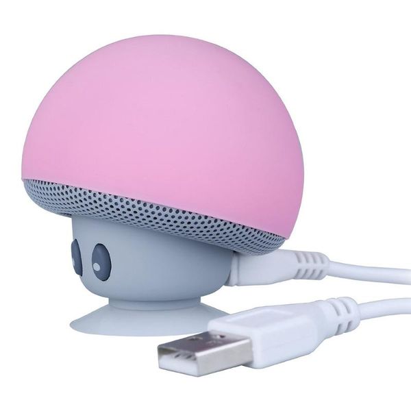 

bluetooth speaker mushroom head shape mini wireless portable waterproof subwoofer hands-with microphone speakers