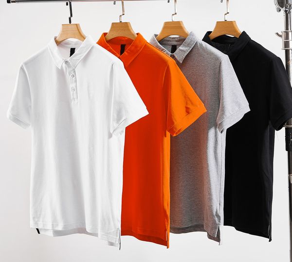 

men's polos shirt summer fashion lapel breathable t-shirt slim men' short sleeve 5 colors size -4xl wf2104211, White;black