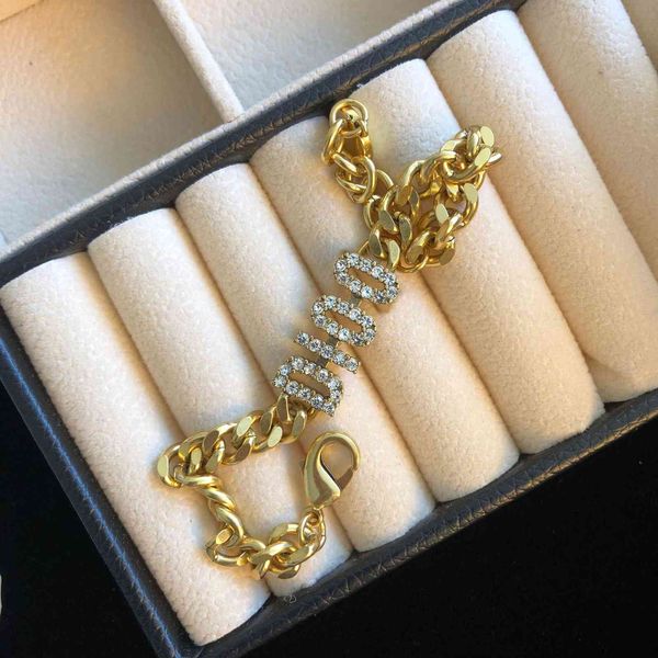 

aaa designer jewelry 2021 new diamond inlaid letter necklace, Silver