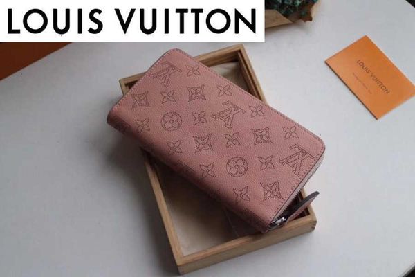 

clutches key brand wallet designer holders luxury wallets chain vlcy pouches m58429 card leather cases purse compact long, Black;red