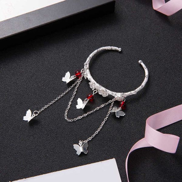 

tian guan ci fu bracelet woman bracelets bells bangles round jewellery vintage silver color pulseras heaven officials blessing q0719, Black