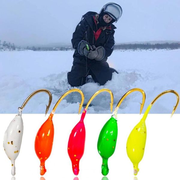 

fishing hooks mini 10pcs/set excellent winter ice lightweight jigs reusable for