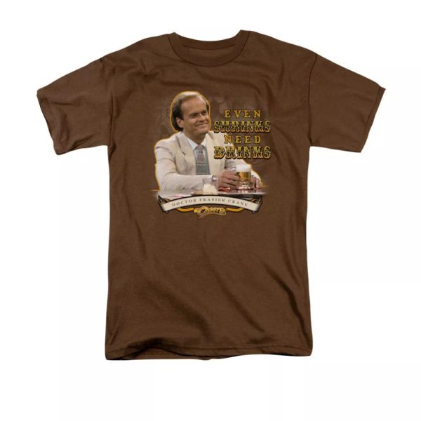 

cheers shrink drinking tv show t-shirt sizes s-3x new, White;black