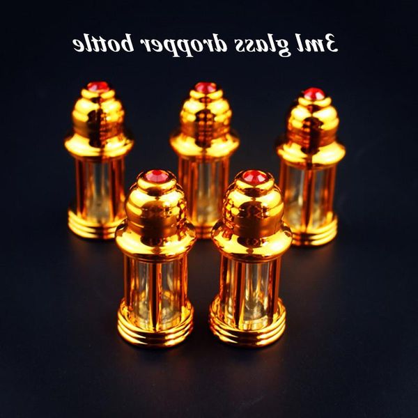 

storage bottles & jars 50pcs/lot 3ml glass essential oil bottle with dropper stick empty display vials small perfume sample test