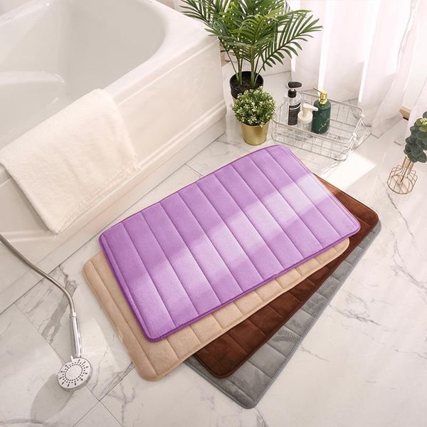 

bath mats soft bathroom mat home shower cotton rug corridor coral fleece water absorption carpet anti-slip product kitchen floor set