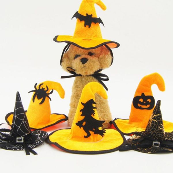 

cat costumes pet dog halloween witch hat puppy costume accessories