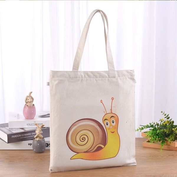 

straight hand-held single shoulder digital polyester canvas cotton bag