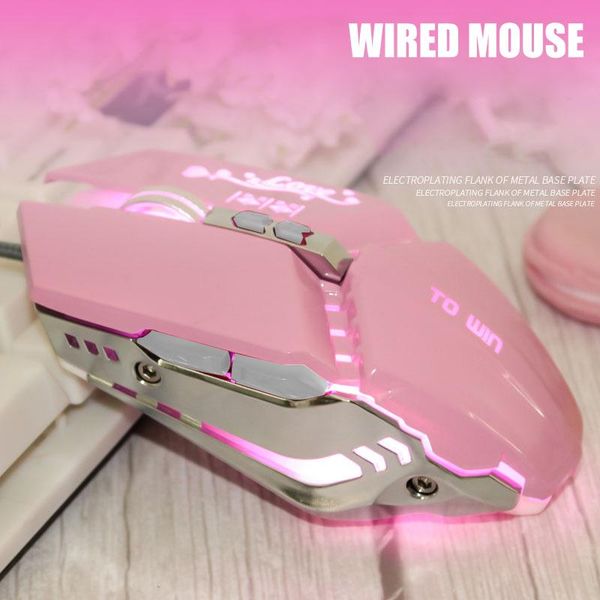 

mice ergonomic wired gaming mouse 7 button led 3200dpi usb rgb computer with backlight for pc lappuo88