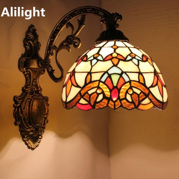 

wall lamps tiffany light bedroom european style bathroom living room fixture lamp mirror corridor sconces home indoor lighting