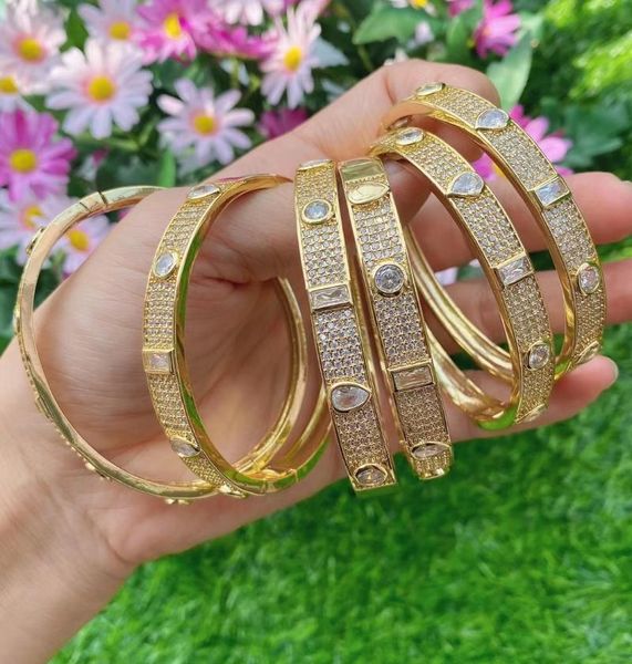 

bangle 2021 design luxury zircon stone jewelry bracelet women pulsera, Black