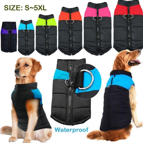 

dog apparel waterproof dogs vest pet clothes vests ski winter warm padded coat jacket for small large (size s-5xl )