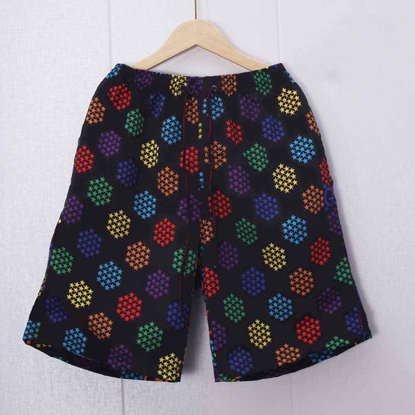 

men's swimwear summer beach short breathable pants fashion geometric letter printed casual knee length sports men clothing