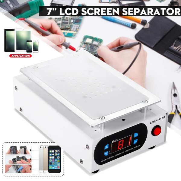 

power tool sets 7 inch lcd screen separator auto heating platform phone repair machine glass removal smooth plate 220/110v