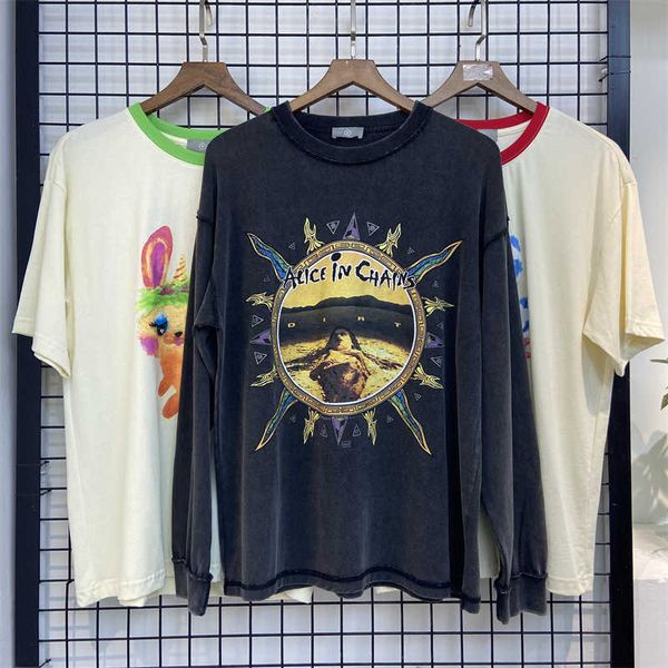 

men's hoodies long sleeved summer loose electronic rap casual youth t-shirt, Black