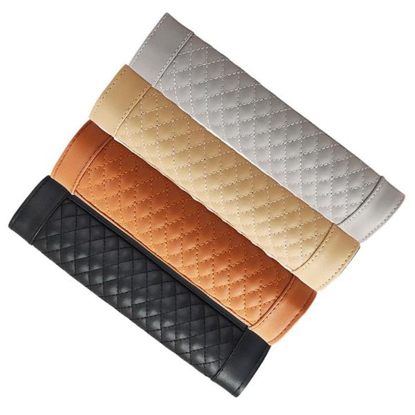 

safety belts & accessories 2pcs car universal seat belt shoulder strap cover check pattern lengthened protection padding pad auto interior a