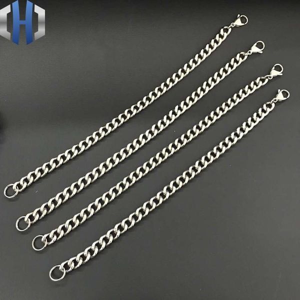 

keychains 9.5*260mm pure titanium denim chain men and women key ring waist hanging creative car anti-lost pet, Silver