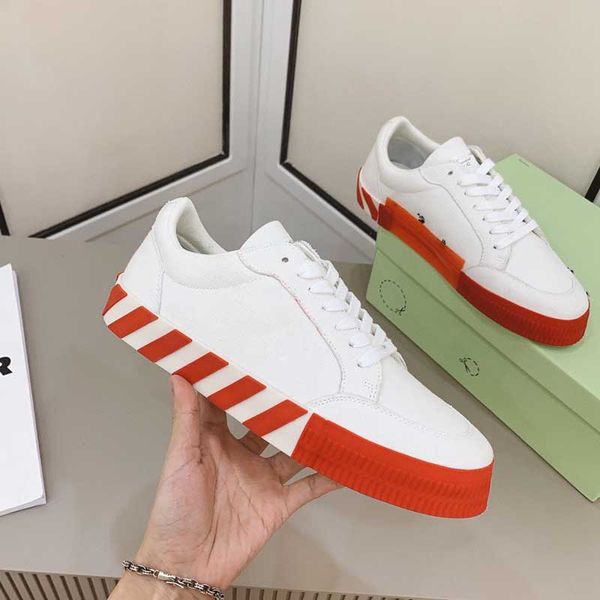 

vulcanized sneakers casual shoes off chaussures low leather sneaker stripes shoe walking sports arrow patch white diagonals rubber sole, Black