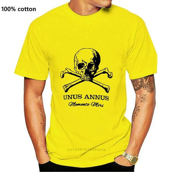 

men's t-shirts men funy t-shirt unus annus skull and bones tshirs women t shirt, White;black