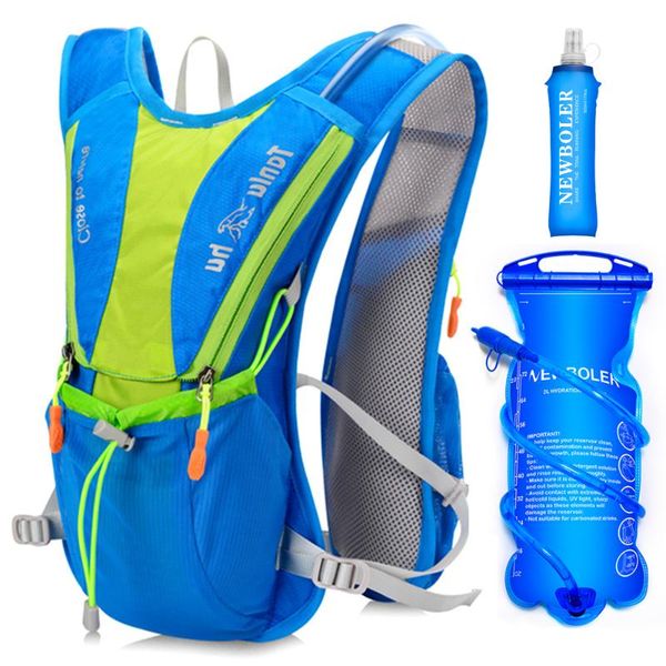 

outdoor bags trail marathon hydration running backpack 10l women men bag vest pack for 2l water cycling sport hiking