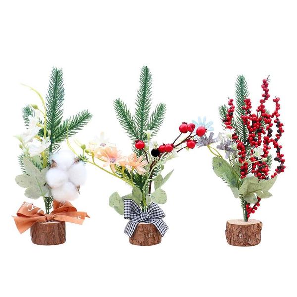 

christmas decorations mini tree 10 inch artificial for tableornaments holiday table and desk