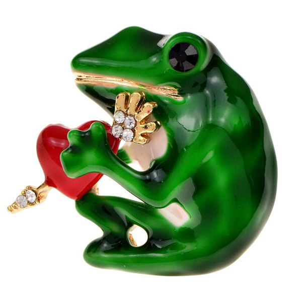 

pins, brooches cindy xiang funny frog enamel pin insect animal bag lapel cartoon cute froggy badge brooch jewelry gift for friends, Gray