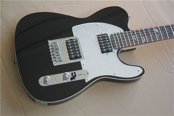 

tele electric guitar black color double binding maple fingerboard guitarar
