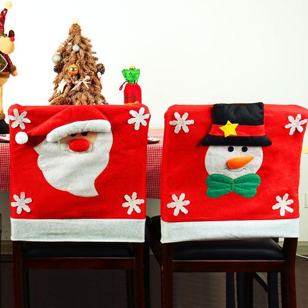 

gift wrap 1pcs christmas decoration non-woven red bag snowman elk chair