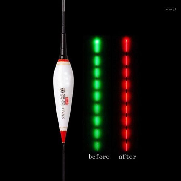 

electric glowing automatically color changing smart fishing bobber gravity sensor remind night luminous floats accessories1