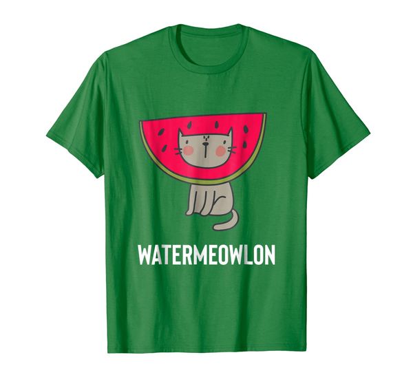 

Cute Cat Watermelon T-Shirt Water Meow Lon Pun Gift Fruit, Mainly pictures
